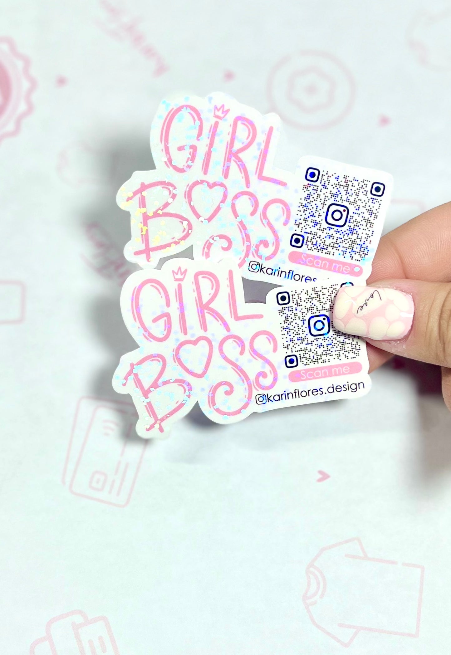 QR Sticker Cut Out