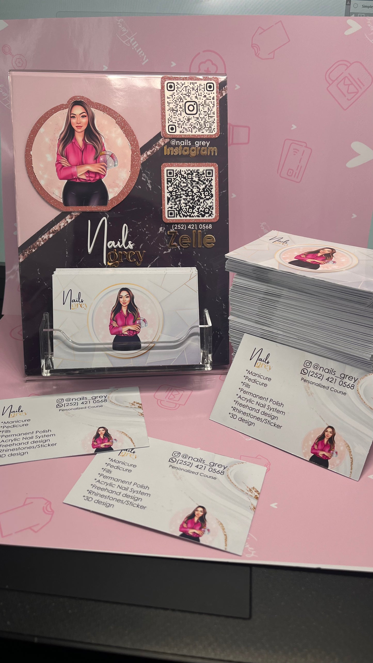 Smart Display for Business Cards